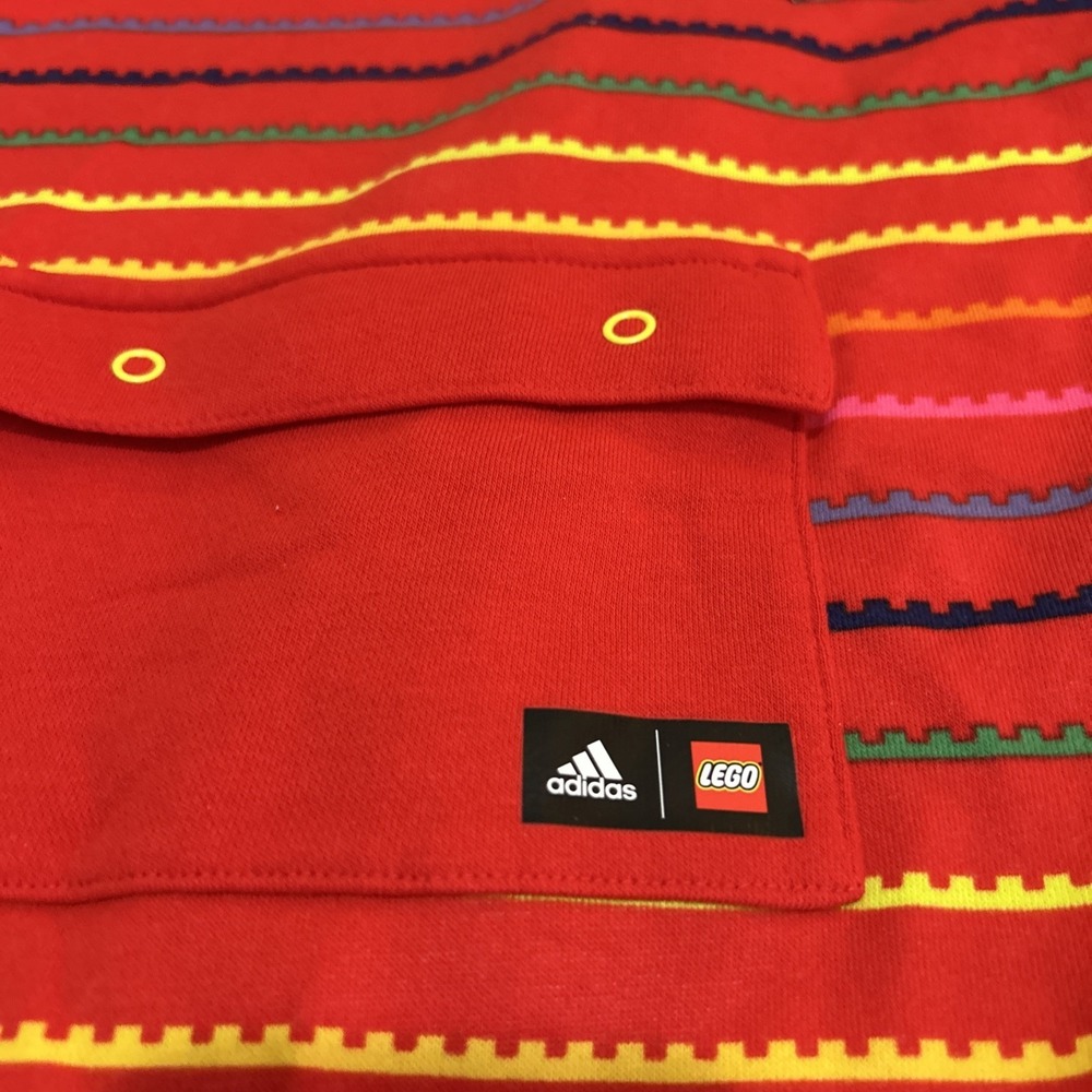 Adidas x Lego H65342 Toddler Bodysuit Stripe Red Yellow ( 3T ) - Picture 2 of 5
